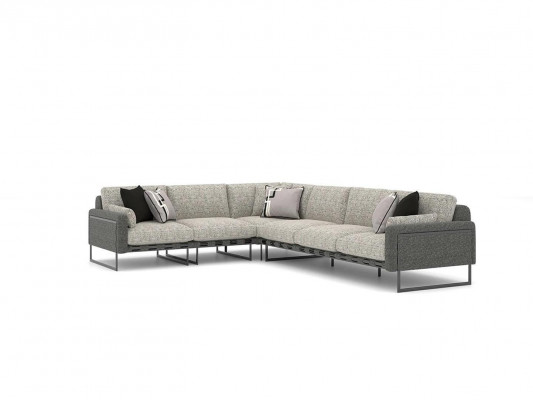 Design Narożnikowa kanapa Nowoczesna Sofa do Salonu Włókienniczy Podkładka Sofy Nowa Ustawić