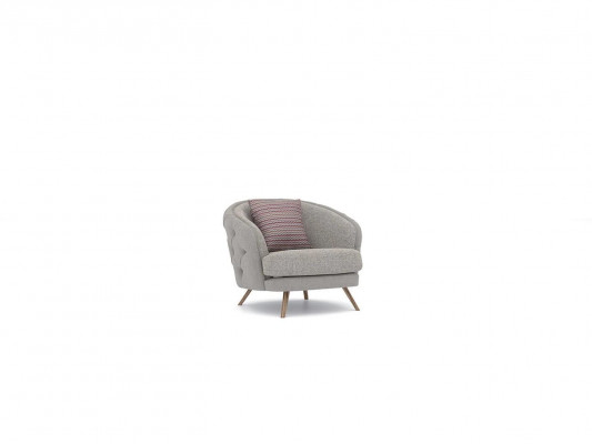 Szara tapicerka Fotel Chesterfield Meble designerskie Fotel