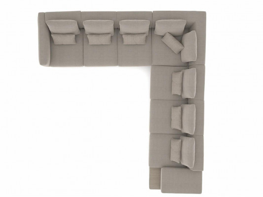 Designerska Sofa Kanapa Narożnikowa kanapa L-FormTextil Podkładka Ustawić stolik kawowy do salonu