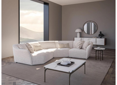 Sofa w kształcie litery U Podkładka Ustawić Living Room Design Narożnikowa kanapa Nowy stolik kawowy