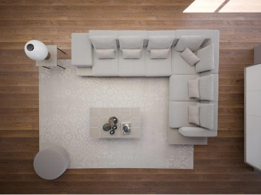 Meble tapicerowane Szara Sofa Kanapa Design w kształcie litery L Narożnikowa kanapa Nowy stolik kawowy do salonu