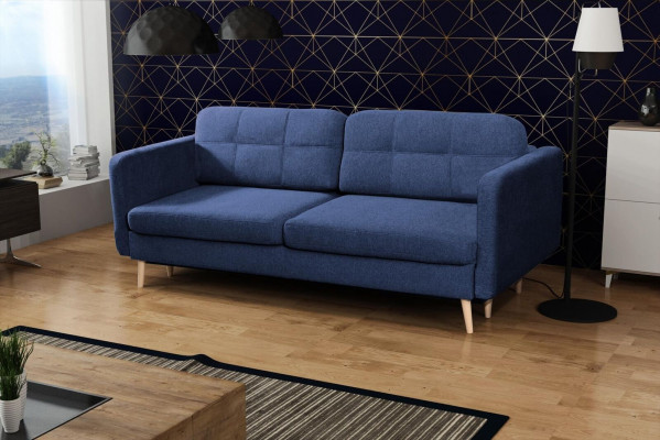Sofa rozkładana luksusowa designerska sofa 3 miejsce do siedzenia Meble Podkładka Włókienniczy Niebieskie kanapy Narożnik