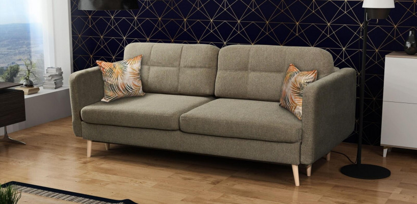 Sofa rozkładana luksusowa designerska sofa 3 miejsce do siedzenia Meble Podkładka Włókienniczy Niebieskie kanapy Narożnik