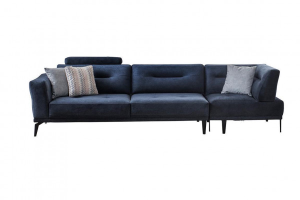 Nowoczesna 4-miejsce siedzące Masywna Luksusowa Sofa Do Salonu Niebieska Sofa Tkaninowa Design Modern