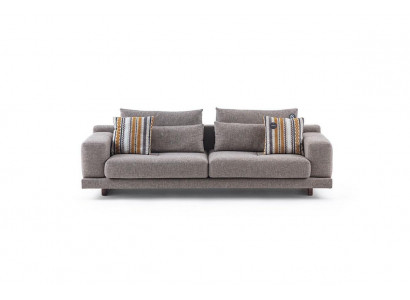 3-miejsce siedzące Designerska sofa do salonu w nowoczesnym stylu z poduszkami i poduszkami oparciowymi