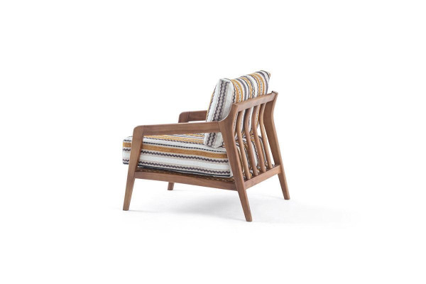 Salon designerski nowoczesny 1-miejsce siedzące sofa materiałowa sofa z poduszkami