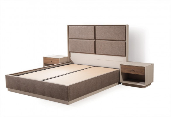 Luksusowy Zestaw Sypialnia Eleganckie Łóżko I 2x Szafki nocne Nowoczesny design