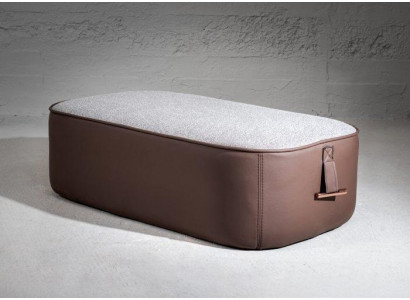 Perfect Stylish Brown Kolor Soft Stołek sztuczna skóra Meble w Salonie