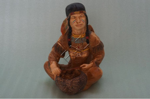Projekt Indian Rysunek Miska Statua Rzeźba Figury Rzeźby Dekoracja Nowość