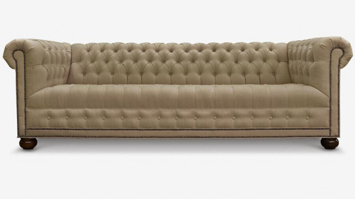 Sofa Chesterfield Couch Podkładka XXL Duży Ustaw Włókienniczy 4+2 designerskie kanapy