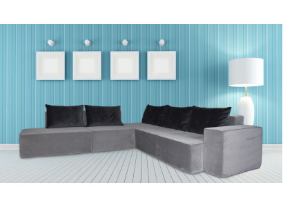 Designerska Sofa Narożnikowa kanapa System Sof Tkaninowych Sofa Włókienniczy Aksamit Narożnik Couch SL Sofa 2