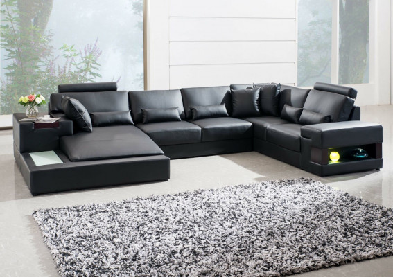 Nowoczesna projektantka Narożnikowa kanapa U Shape Żywy krajobraz Couch Sofy Podkładka