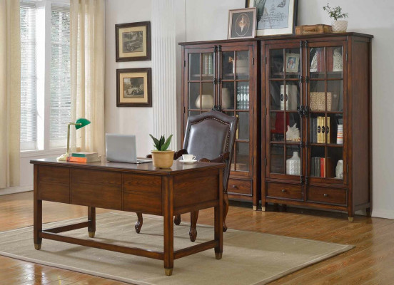 Biuro Ustawić Tabela Szef Kuchni Fotel Szafa Wyposażenie Nowe 4-częściowe. Solidne drewno