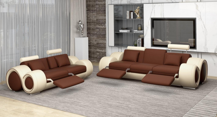 Design Zestaw podkładek do salonu Zestaw sofowy Skóra Kanapa Siedziba Obcios