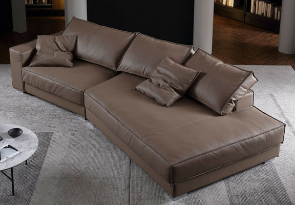 Nowoczesne Sofy Sofa Skórzana Kanapa Narożnik Design Narożnik Narożnikowa kanapa w kształcie litery L