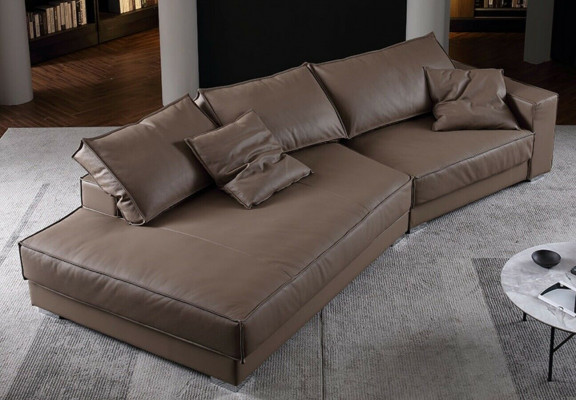 Nowoczesne Sofy Sofa Skórzana Kanapa Narożnik Design Narożnik Narożnikowa kanapa w kształcie litery L
