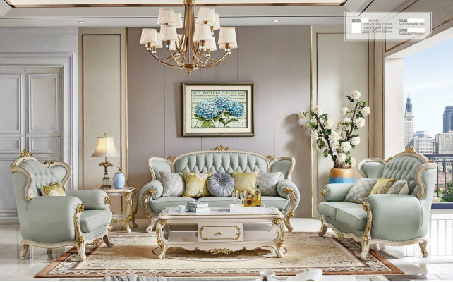 Designerski Zestaw sofowy 3 2 1 miejsce do siedzenia Sofa Kanapa Skóra Ustawić Podkładkę Solidne drewno