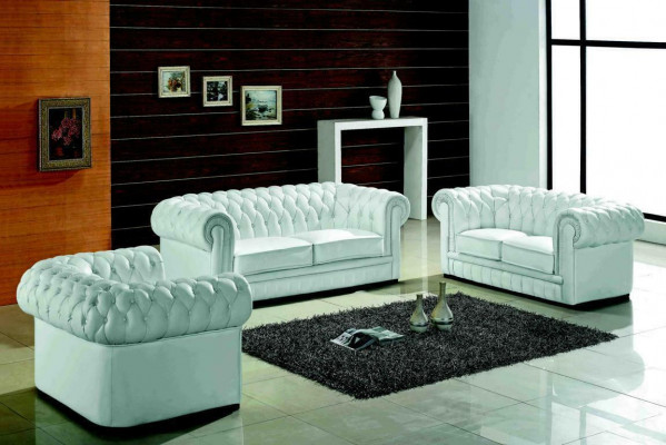 Chesterfield Zestaw sofowy Klasyczny zestaw wypoczynkowy Wonzimmer Couch Podkładka Ustawić