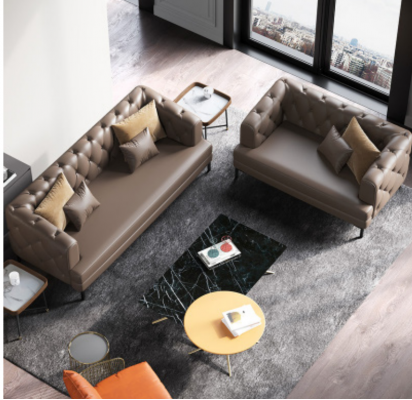 Brown Chesterfield Zestaw sofowy 3+2 miejsce do siedzenia 2szt. Zestaw designerskich, dekoracyjnych podkładek do kanap