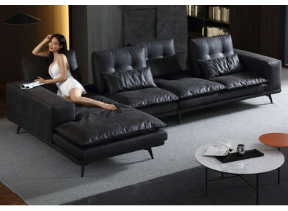 Żywy krajobraz Design Narożnikowa kanapa Włókienniczy Skóra Nowe Sofy Sofa w kształcie litery L
