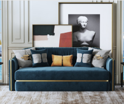 Zestaw sofowy 3+2 miejsce do siedzenia Zestaw Design Sofa Podkładka Dekoracyjna Kanapa Kanapa Modern