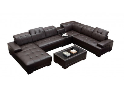 XXL Skóra Duża Sofa do Salonu Kanapa Narożnikowa Kanapa Sofy Kanapy Podkładka