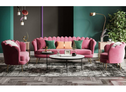 Meble Siedziba Design Couch Sofy Włókiennicze Aksamit Zestaw sofowy 3+2+1 miejsce do siedzenia Sofa