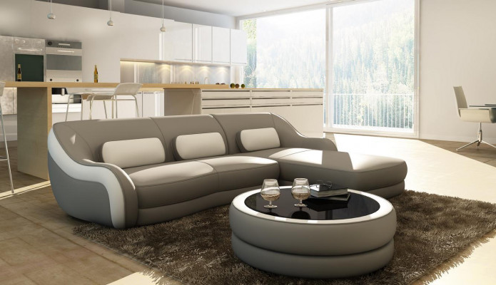 Designerska Sofa Skórzana Narożnikowa kanapa Podkładka Narożnik Kanapa Siedziba Narożnik L Kształt Ustawić Sofę Nowość