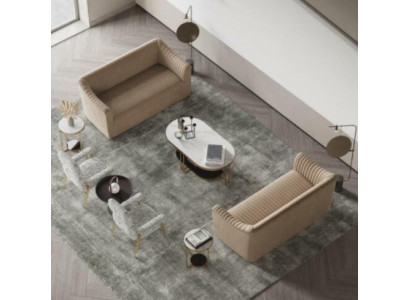 Zestaw sofowy 2+2 miejsce do siedzenia Żywy krajobraz Sofy Sofa Siedziba Design Couch Lounge Meble