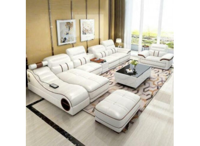 Żywy krajobraz Luksusowa Sofa Kanapa Narożnikowa kanapa Podkładka w kształcie litery L Modern Relaks Siedziba Meble