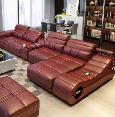 Żywy krajobraz Luksusowa Sofa Kanapa Narożnikowa kanapa Podkładka w kształcie litery L Modern Relaks Siedziba Meble