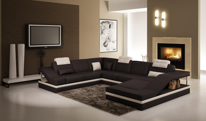Design Narożniki Duża Podkładka Narożnik Sofa Kanapa XXL Skóra Sofy Decor Ustawić