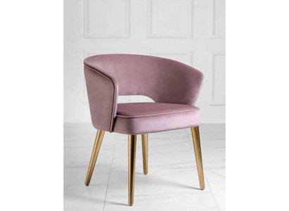 Luksusowe krzesło do jadalni Krzesło Fotel miejsce do siedzenia 1 Siedziba ClubFotel Materiał jadalnia Różowy