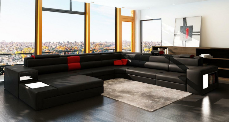 U kształt XXL projektant Żywy krajobraz Podkładka Narożnikowa kanapa Narożnik Ustawić sofę