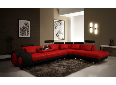 Wielofunkcyjna skórzana kanapa Siedziba Podkładka Decor Salon Skóra Ustawić Sofę