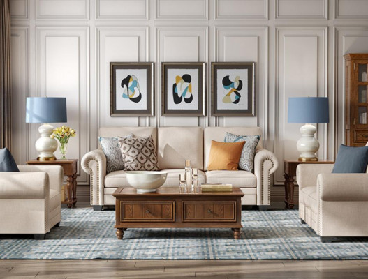 Zestaw sofowy 321 miejsce do siedzenia tapicerowana sofa Włókienniczy Siedziba designerska kanapa