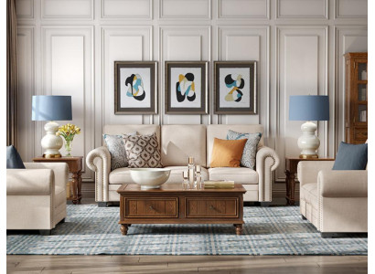 Zestaw sofowy 321 miejsce do siedzenia tapicerowana sofa Włókienniczy Siedziba designerska kanapa