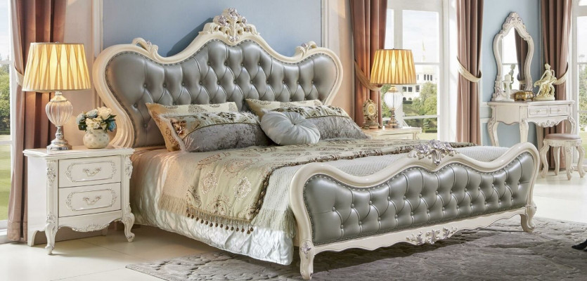 Łóżko tapicerowane łóżko Łóżko Hotel Podkładka Design Double Designer Solidne drewno
