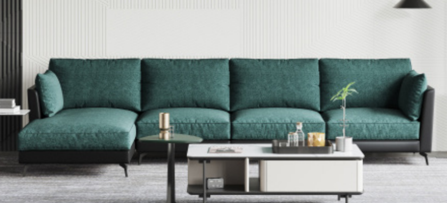 Kanapa Narożnikowa kanapa Żywy krajobraz Sofa Podkładka Ustawić Materiał Sofy Meble