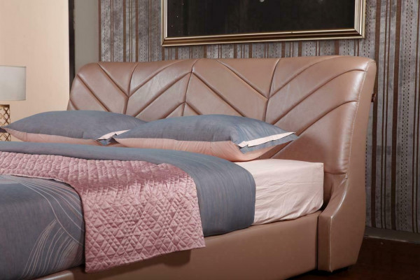 Nowoczesny, luksusowy design Łóżko XXL w stylu hotelowego podwójnego Skóra 140 160