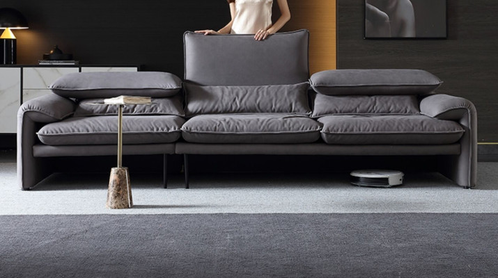 Design Sofas xxl Sofa 4 miejsce do siedzenia Włókienniczy Big New Living Room Couch Podkładka