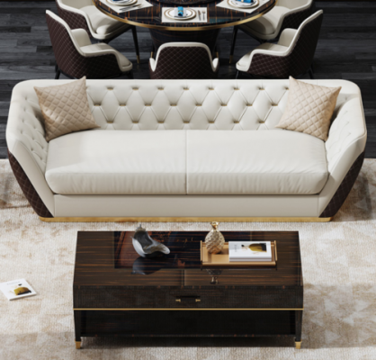 Sofa 3 miejsce do siedzenia Sofa Żywy krajobraz Ustawić Deco Design Nowoczesna Sofa Siedziba