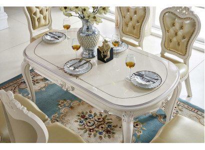 Stół obiadowy Tabela Grupa Living Room Ustaw Drewno Design jadalnia stoły