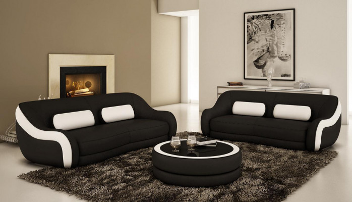 3 miejsce siedzące (ref. 2+1) Sofa Kanapa Podkładka Kanapy Sofy Skóra Siedziba Design