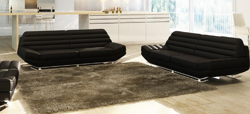 Zestaw sofowy Design Couch 3+2 Zestaw Podkładka Sofa Skóra Salon Obcios