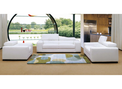 Zestaw sofowy Design Couch 3+2 Zestaw Podkładka Skóra Sofa Dekoracyjna do Salonu