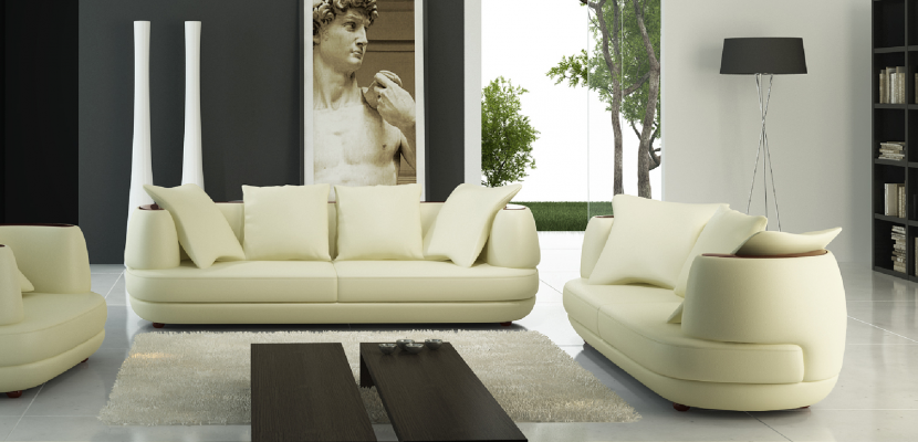 Zestaw sofowy Design Couch 3+2 Zestaw Podkładka Skóra Sofa Salon Obcios