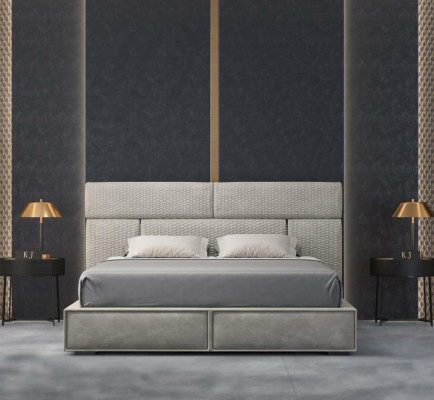 łóżko Design Łóżko Double Marriage Nowoczesny Hotel Frame Sleep Pokój