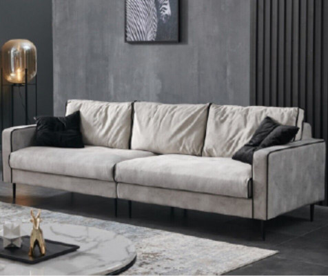 Design Sofa 4 Siedziba Podkładka Kanapy Włókienniczy Salon Ustawić Meble