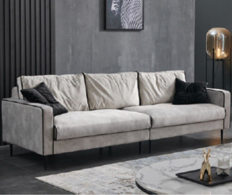 Design Sofa 4 Siedziba Podkładka Kanapy Włókienniczy Salon Ustawić Meble